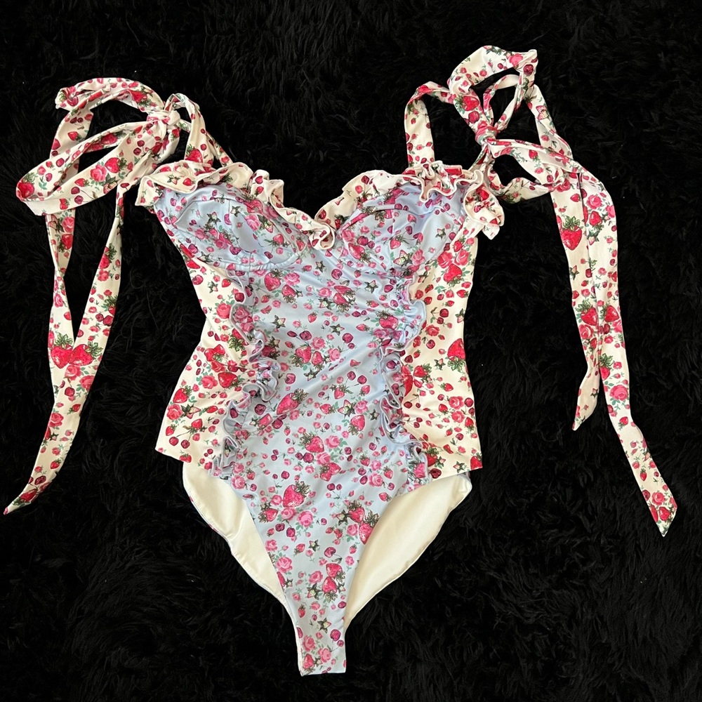 Love shack fancy bathing suit